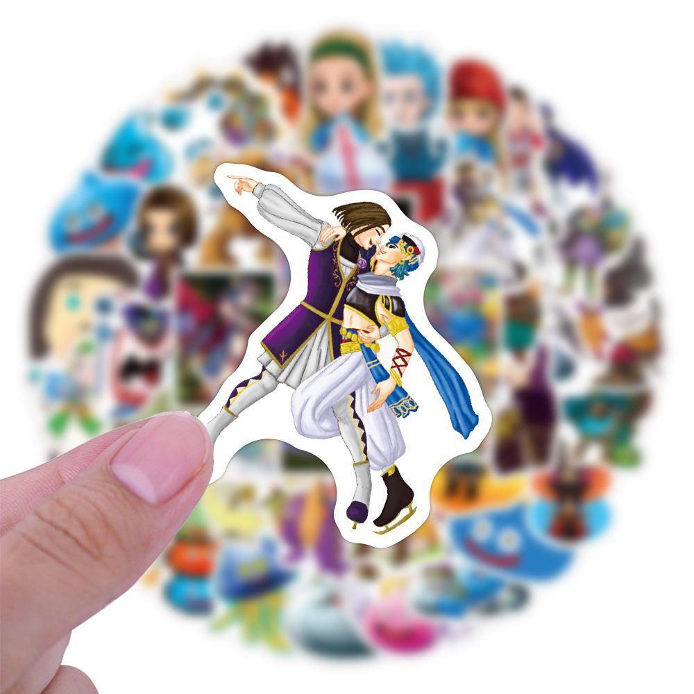 Dragon Quest Pvc Waterproof Stickers Cute Cool Decoration For Phone Laptop Skateboard And More