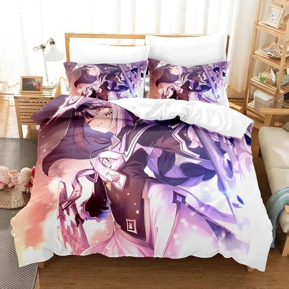 Anime Noragami Yato Bettwäsche-Set Bettbezug Schlafzimmer Bettdeckenbezüge Einzel-, Zwillings- und Kingsize-Bettbezug Heimtextilien
