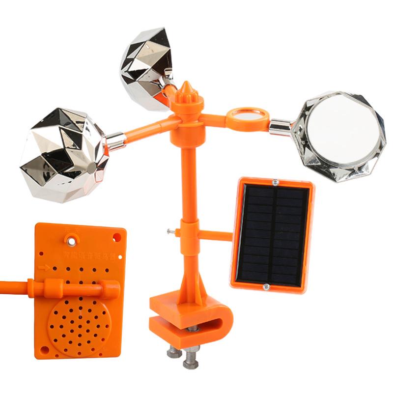 Vinddrevet ufarlig 360 graders rotasjon reflekterende anti-fugl Visuell fugleskremmer Hold duer og spett unna Fugleavvisende