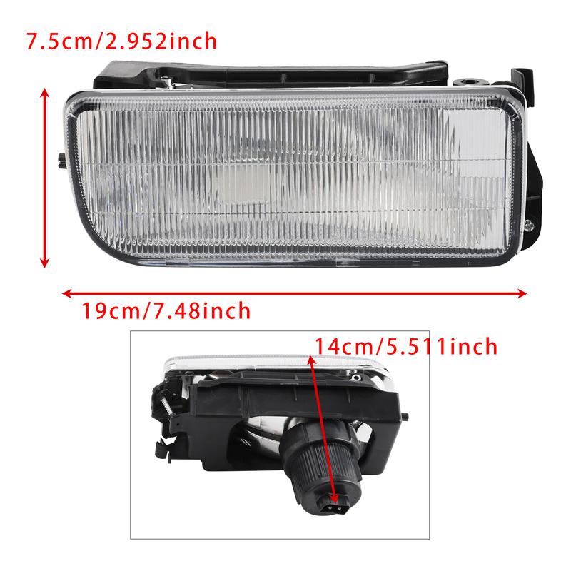 Artudatech Pair Front Bumper Fog Light Without Bulbs For BMW E36 3-Series 1992-1998 Car Accessories