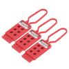 3PCS 6 Holes Tagout Hasps Electrical Insulation Lockout Hasp for Shutdown Maintenance 9mm Hole Diameter