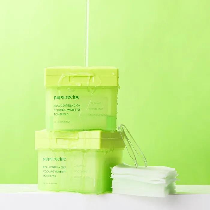 Real Centella Cica Cooling Water Fit Toner Pads (80 Sheets)