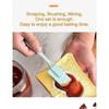 Pastry Brush Set, 3-piece Baking Set With Dough Scraper And Oil Brush, Silicone Gift Y