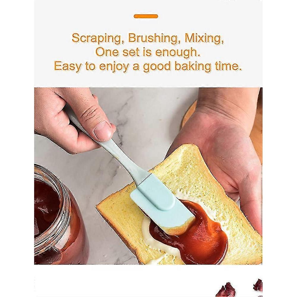 Pastry Brush Set, 3-piece Baking Set With Dough Scraper And Oil Brush, Silicone Gift Y