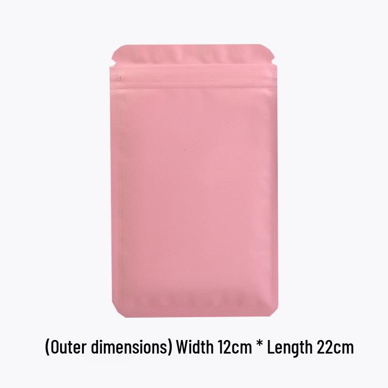 Double-Sided Frosted Aluminum Foil Self-Sealing Opaque Packaging Bag for Colored Ornaments