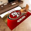 1 Stück San Francisco 49ers LOGO Druck Teppich - Weich, Waschbar, Rutschfest, Indoor-Matte, Wohnzimmer, Home-Office Dekorativer Teppich, Büro Dekorativ