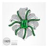 Royal Blue Bow S925 Sterling Silver Brooch & Pendant - Luxury Dual-Use Suit Accessory Corsage