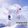 Newest Portable Battery Rechargeable Camp Hands Free Neck Fan Mini Wearable Hanging Neck Cooling Fan for Outdoor Motion Travel