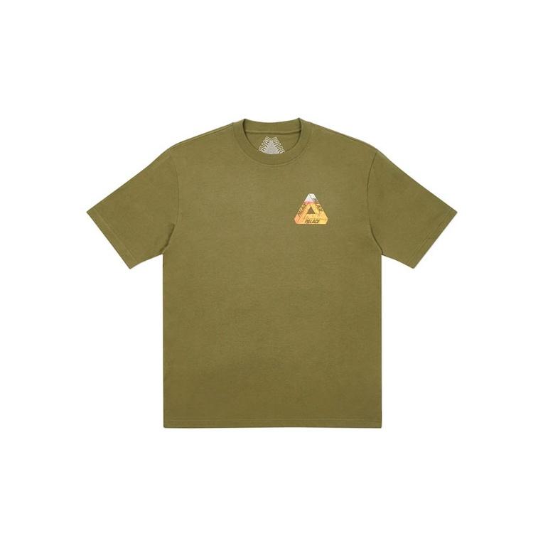 Palace Tri-Lager T-Shirt Olive Unisex Tops Green P19TS224