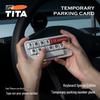 TITA Retro Keyboard-Style Parking Number Plate