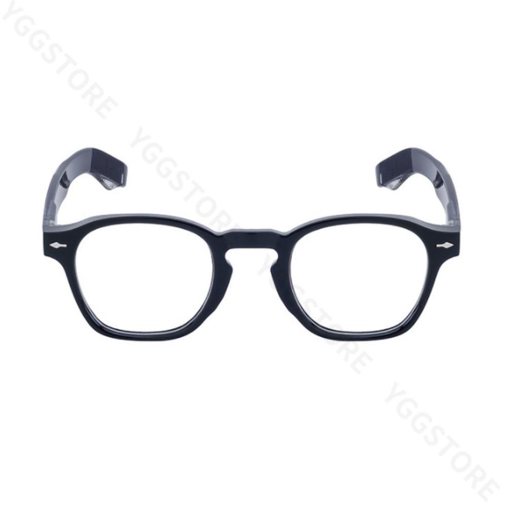 [USED] Black-rimmed glasses with arrow screws, UV protection, black and clear lenses, gd