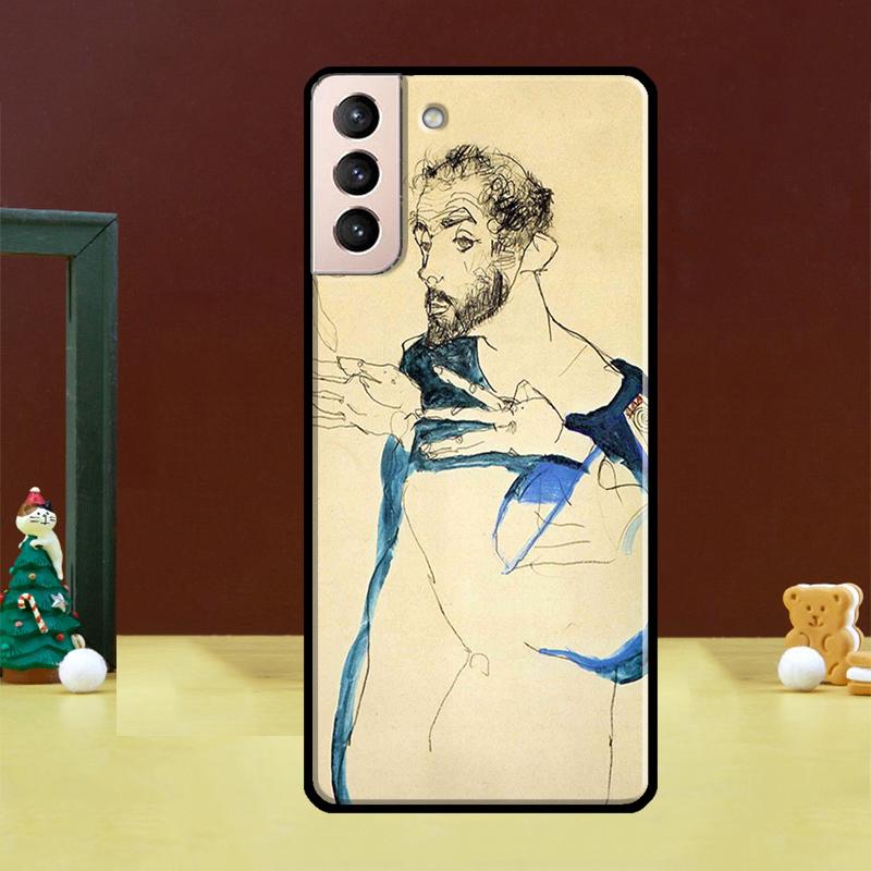 Egon Schiele Phone Case For Samsung Galaxy S24 Ultra S20 S21 S22 S23 S25 Ultra S24 FE S9 S10 Plus Cover