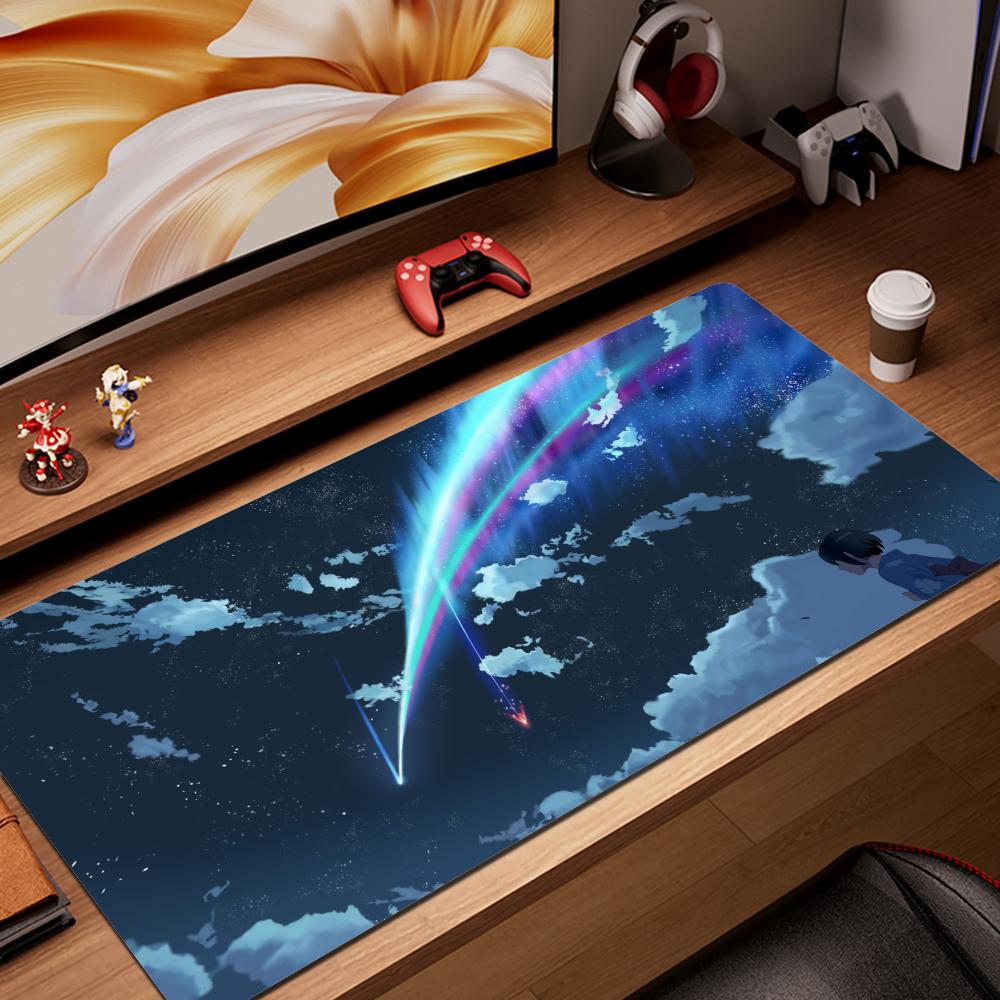 HYBXAXC Game Table Mat Office Arctic Night Sky Mouse Pad Large Computer New XXL Rubber Anti-slip Gaming Keyboard Mousepad Long