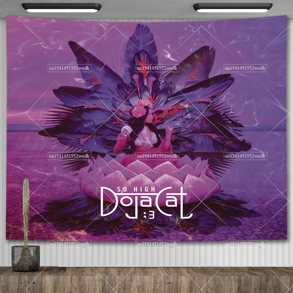 Doja Cat Scarlet Müzik Albümü Kapak Posteri Duvar Asılı Goblen Hiphop Pop Goblenler Estetik Oda Dekorasyonu Arka Plan Bezi