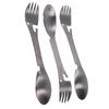 3Pcs/Set Outdoor Multifunctional 5 In 1 Knife Spoon Fork Bottle Can Opener Utensil