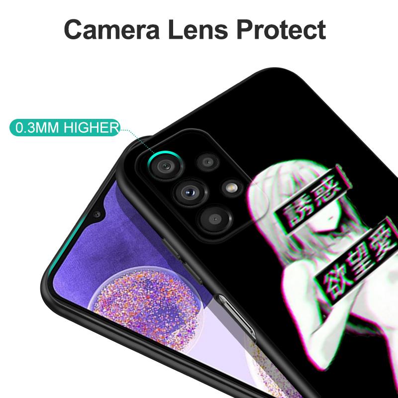 Schwarze TPU-Hülle für Motorola Edge 20 Lite Pro 2021 S Moto E20 E30 E40 E7 4G G 5G Plus Waifu Girl Anime