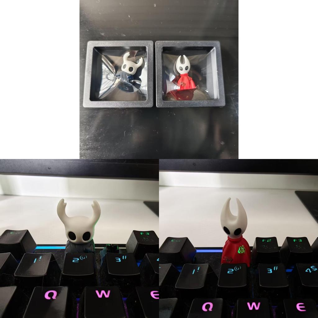 Hollow Knight Pvc Keycap Set With Bee And Knight Design For Gaming Enthusiasts