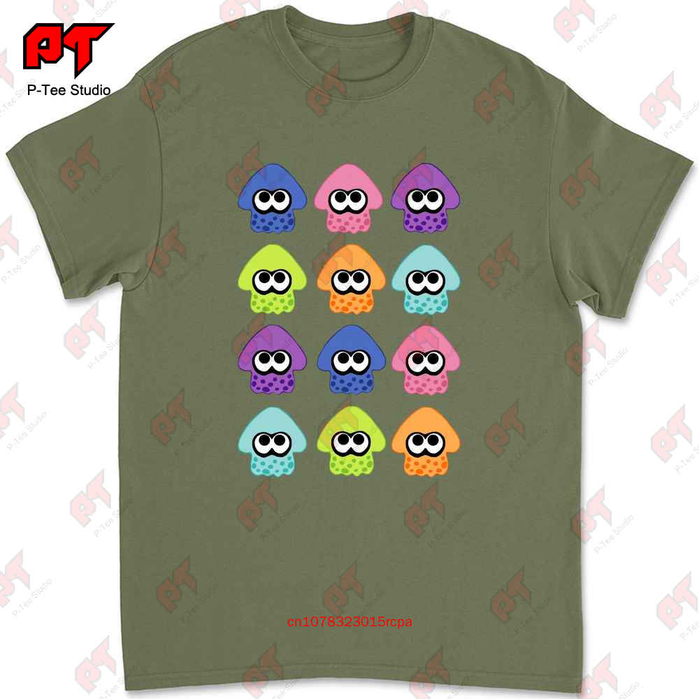 

Splatoon 2 Squid Pattern T-shirt 4GX0 4XL