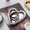 Nordic Heart-Shaped Ceramic Jewelry and Tabletop Storage Tray