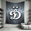 Dynamo Moscow Quest Wall Hanging Printed Fabric Blanket Decorative Tapestries for Bedroom Living Room Home Decor