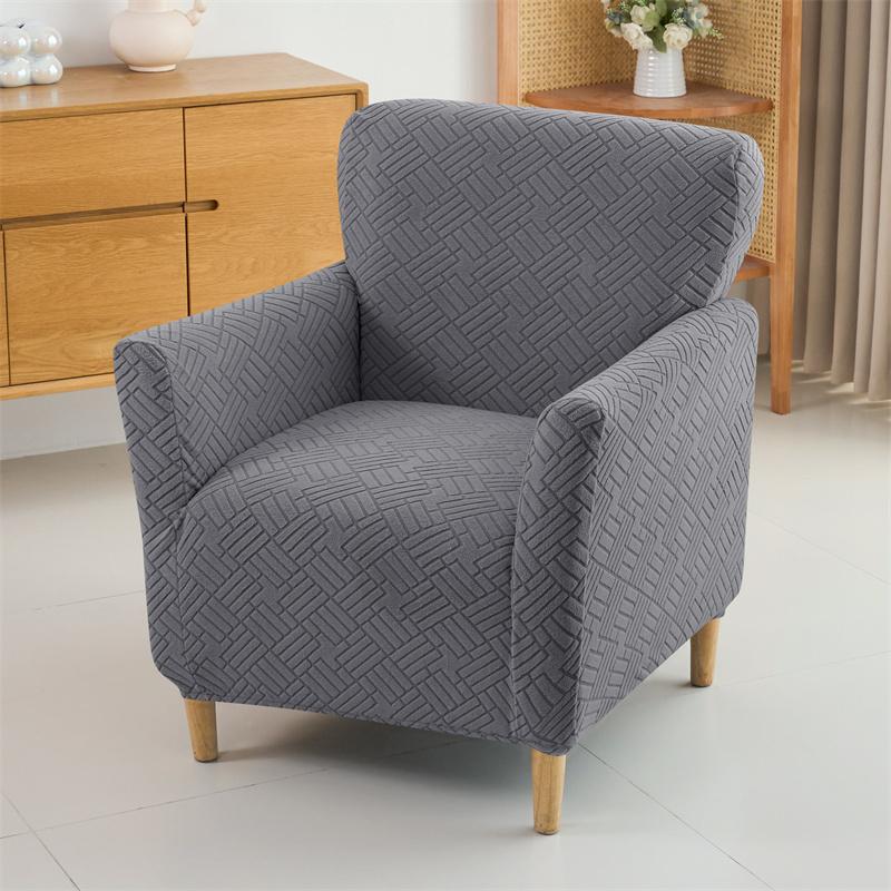 1PC All-inclusive Armchair Cover Jacquard Single Sofa Slipcover Stretch Club Chair Furniture Protector Cover for Living Room