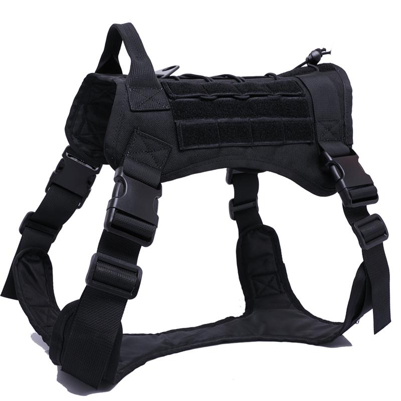 Tactisch Militair Vest voor Huisdieren Buiten Trainingsvest Hondentuig en Lijn Set Met Halsband Voor Middelgrote Grote Honden Duitse Herder