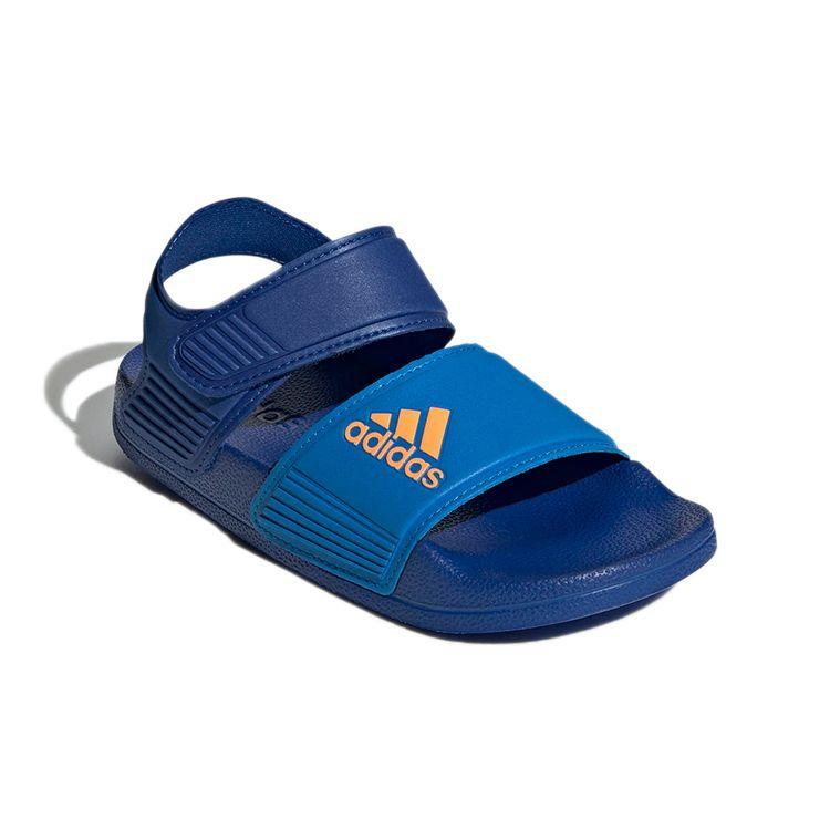 adidas Adilette Sandalet J Kraliyet Mavisi Çocuk Spor Ayakkabıları Neon Turuncu Mavi-Acele GW0343