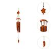 Bamboo Wind Chimes Handcrafted Decorative Crafts Simple Bless Hanging Wind Bell for Indoor Home Decoration Patio Outside Balcony