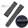 For Bucherer Patravi Series Leather Strap with Special Stitching Men's Folding Buckle Watchband 10625 Black Bracelet 20mm 22mm