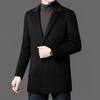 Men's Double-Sided Goose Down Wool Coat, 2025 Autumn/Winter Fashion for Middle-Aged and Young Adults