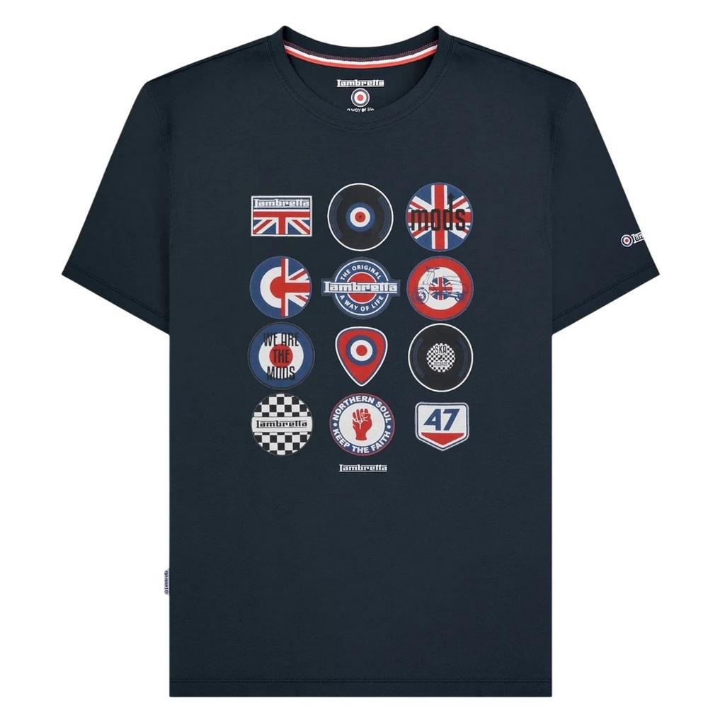LAMBRETTA Mens Badge T-Shirt