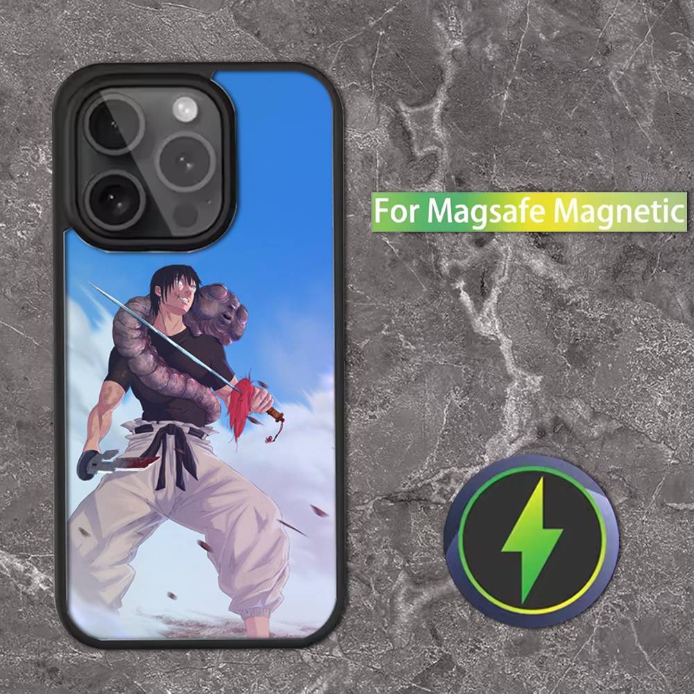 Toji Fushiguro J-jujutsu Phone Case For iPhone 16,15,14,13,12,11,Pro,Max,Plus,Mini,SE Magsafe Magnetic Wireless Charging