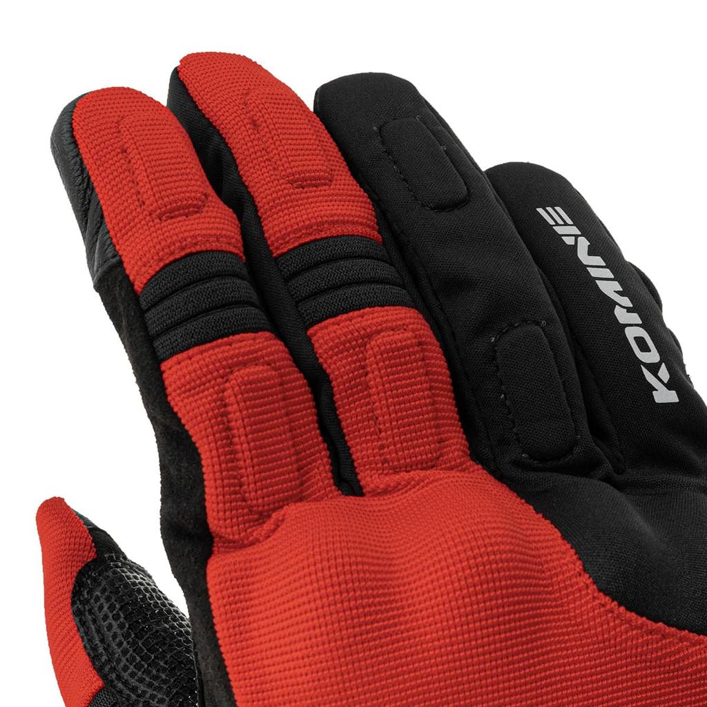 Komine Protective Winter Gloves for Motorcycles Hannibal Black Marble 2XL GK-8184