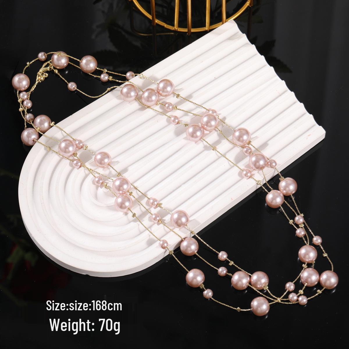 

Міжкордонний ароматний ланцюжок для светра: Корейський стиль, довге намисто, модно універсальне, високоякісний сплав, стійке до вицвітання