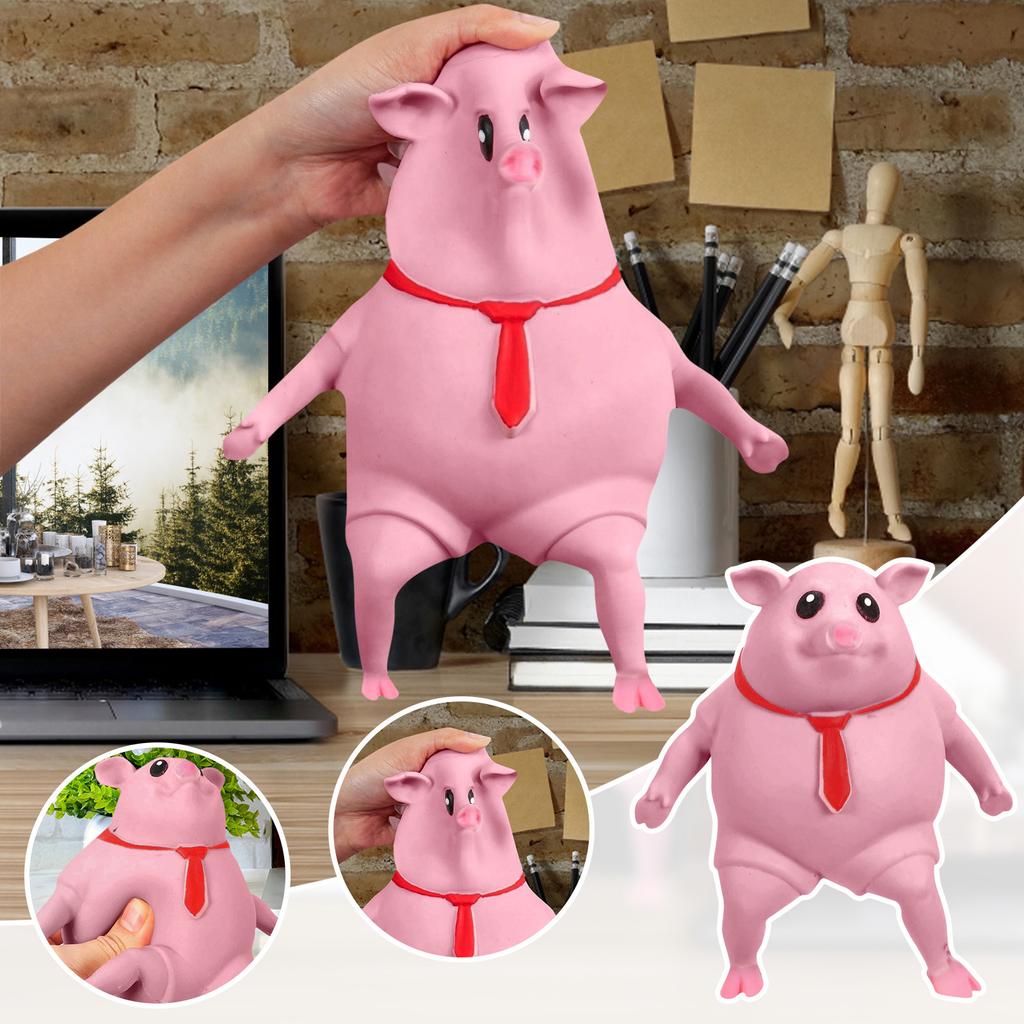 Pig Stress Relief Toy, Soft Pig Toy, Pig Toy, Stretch Latex Pig Adhs Toy, Sensory Toy For Stress