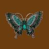 Retro Crystals Butterfly Brooch Sturdy Alloy Jewelry Gifts Accessory for Mothers Day Birthdays Party Dress Decoration