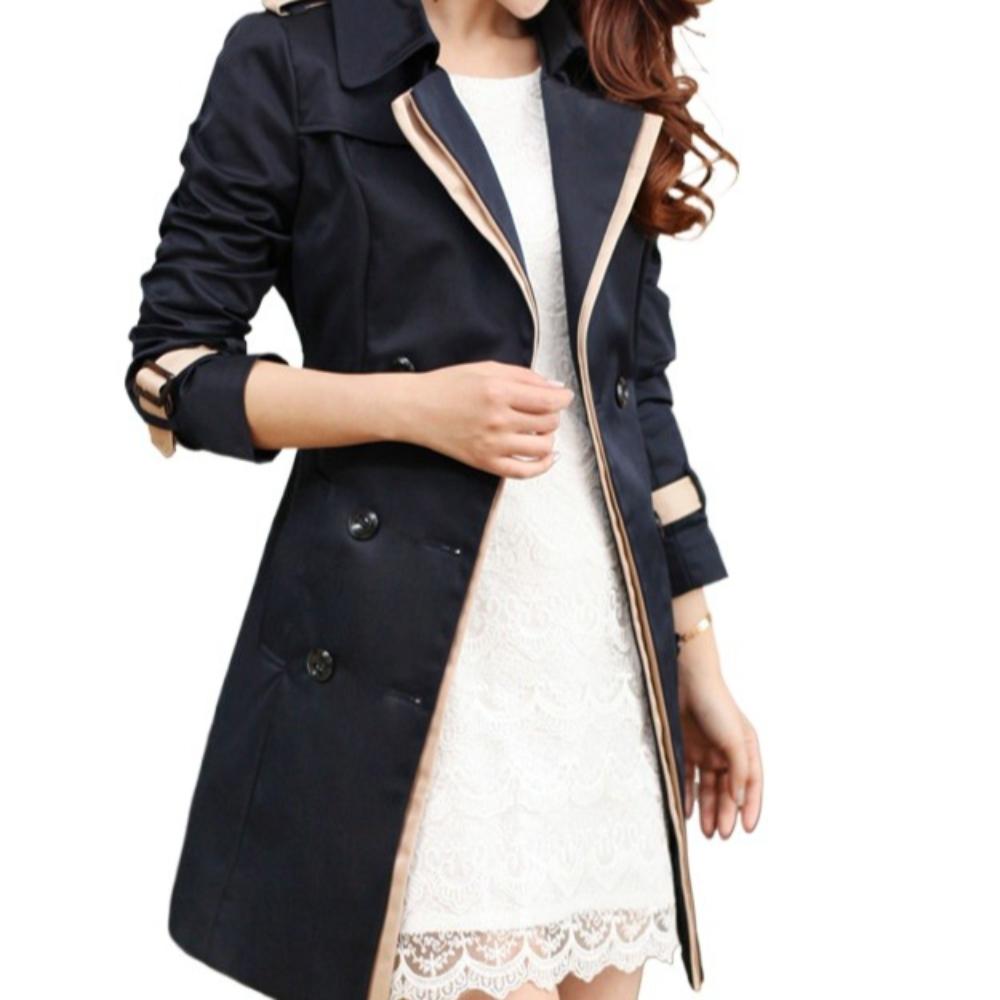 European and American Style Double-breasted Trench Coat for Women (spring/autumn)