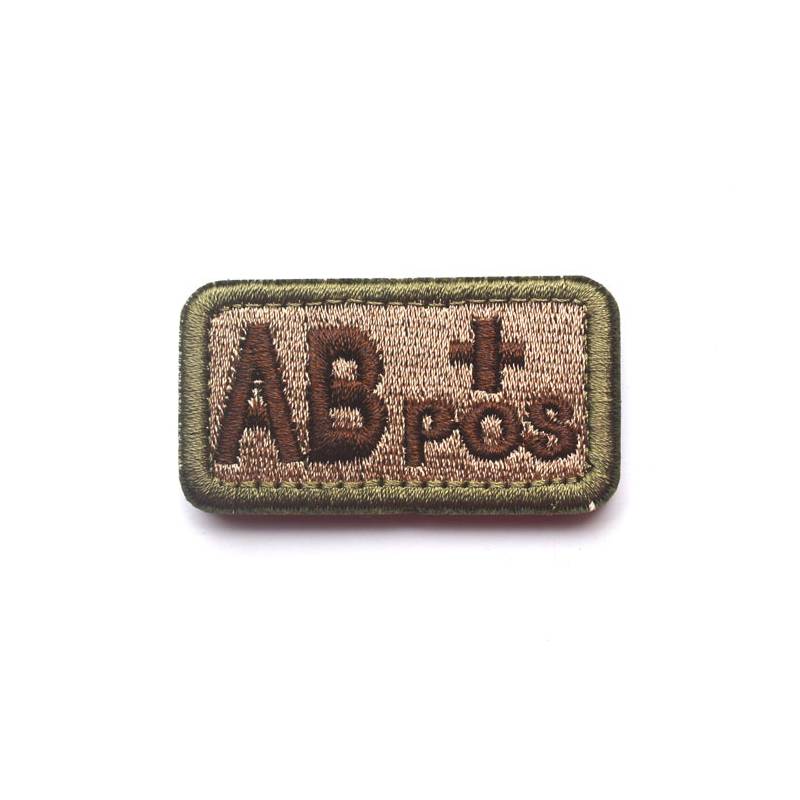 Badge Blood Type Velcro Embroidery Patch Clothing Backpack Accessory Decoration