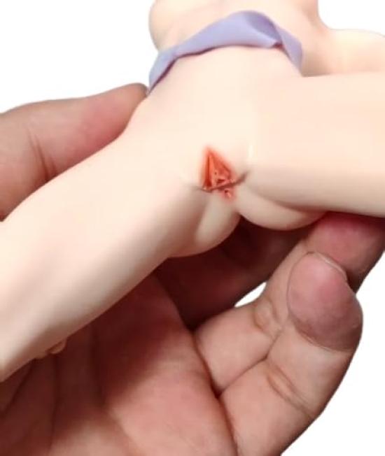 AIEK Scale Figure Super Flexible Breast Female Body Makeup No Pubic Compatible with TBLeague 1/6 Body, Seamless, Modification, Body, + 2-Hole Detail,