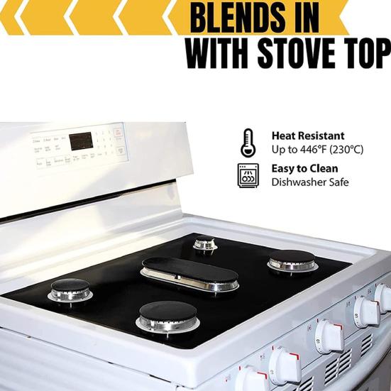 1 Takım Soba Üstü Mat Isıya dayanıklı Kesilebilir çizilmez Kolay Temizlenebilir Ocak Koruyucu Yastık Mutfak Aletleri Ev Tedarik