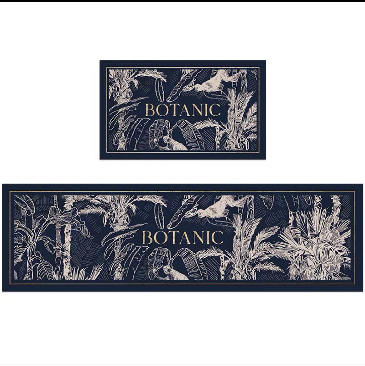 Vintage French Home Kitchen Absorbierende Ölabsorbierende Bodenmatte Lange rutschfeste Dialgae Schlammbodenmatte Badezimmer-Kombinationsteppich 50 * 80Cm