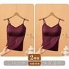 Canottiera da Donna con Spalline Sottili e Reggiseno Imbottito Integrato Top Interno Pezzo Unico