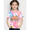 Kids' T-Shirt Animals Boys and Girls Capybara Children's T-Shirt 3D Print Top Loose and Comfortable Gradient Children