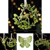 Christmas Tree Scene Decor With Glitter Snowflake Ornaments And Acrylic Material For Holiday Celebrations