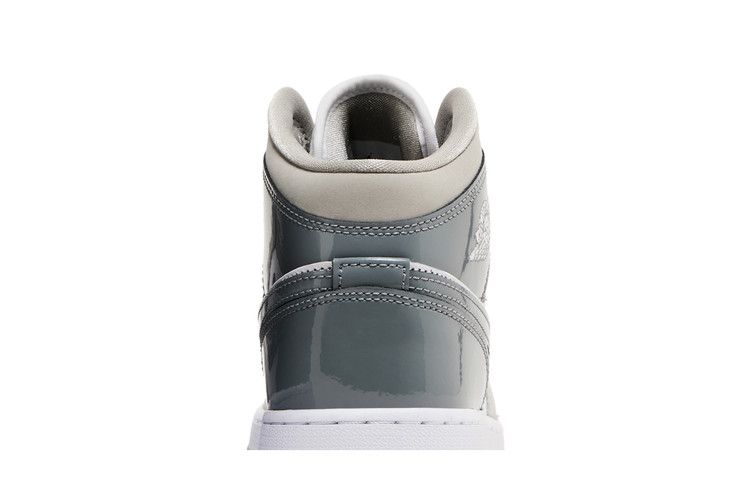 Jordan 1 Mid White Medium Cool Grey (GS)