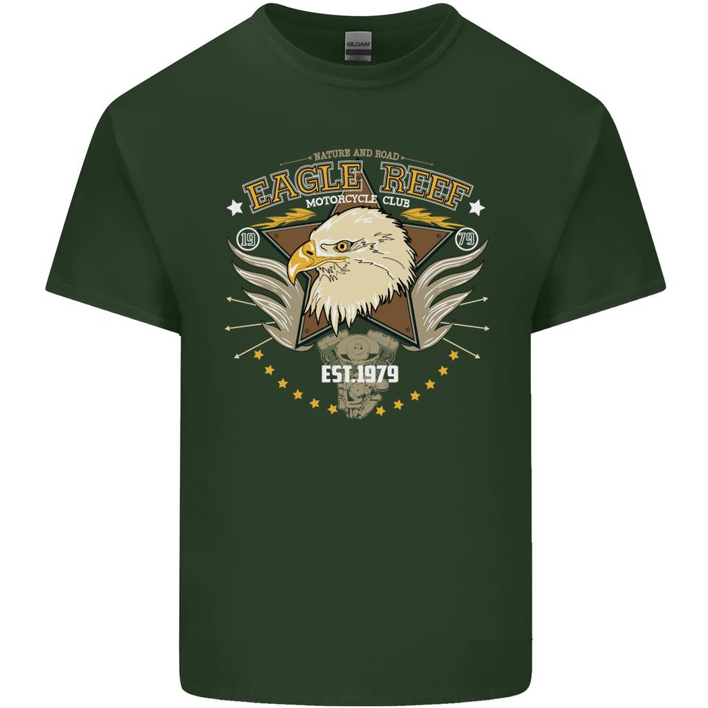 Eagle Reef Motorcycle Motorbike Biker Unisexs Light Cotton TShirt