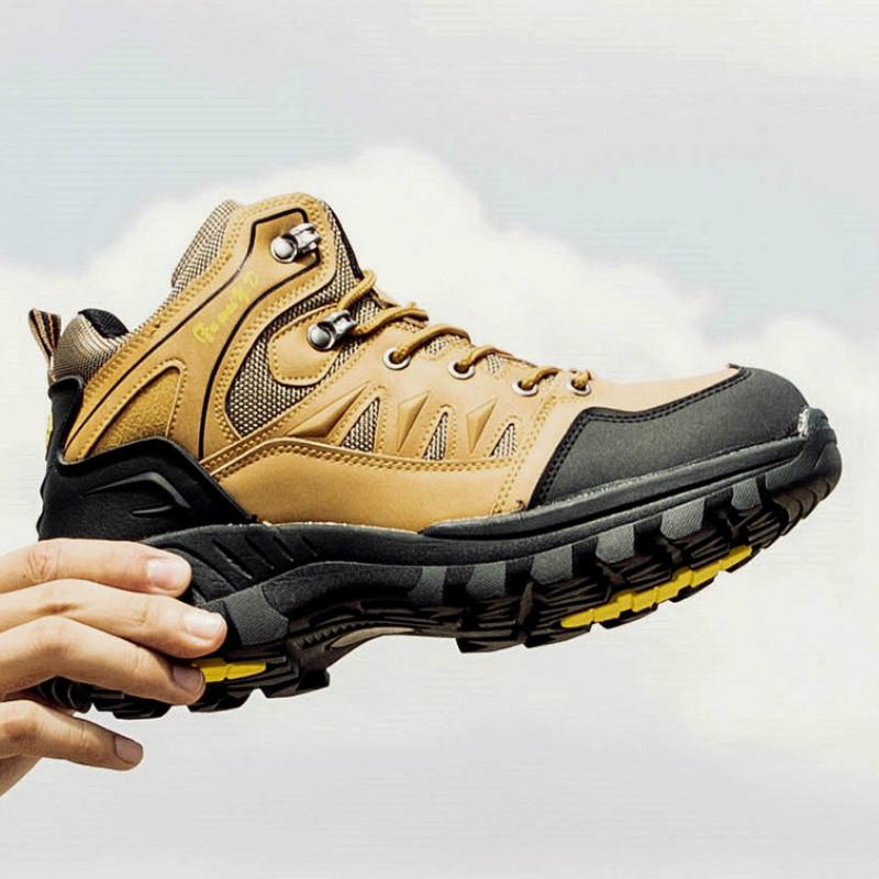 

Высокие уличные походные туфли Водонепроницаемые походные туфли с MD низом Походные туфли 39-47 45 коричневый