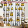2pcs, 2D FLAT PRINTING Curtains (Without Rod) Happy Cars Holiday Printed Curtains Versatile Durable Polyester Curtains