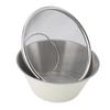 304 Stainless Steel Colander with Mixing Bowl Portable Kitchen Microporous Strainer for Washing