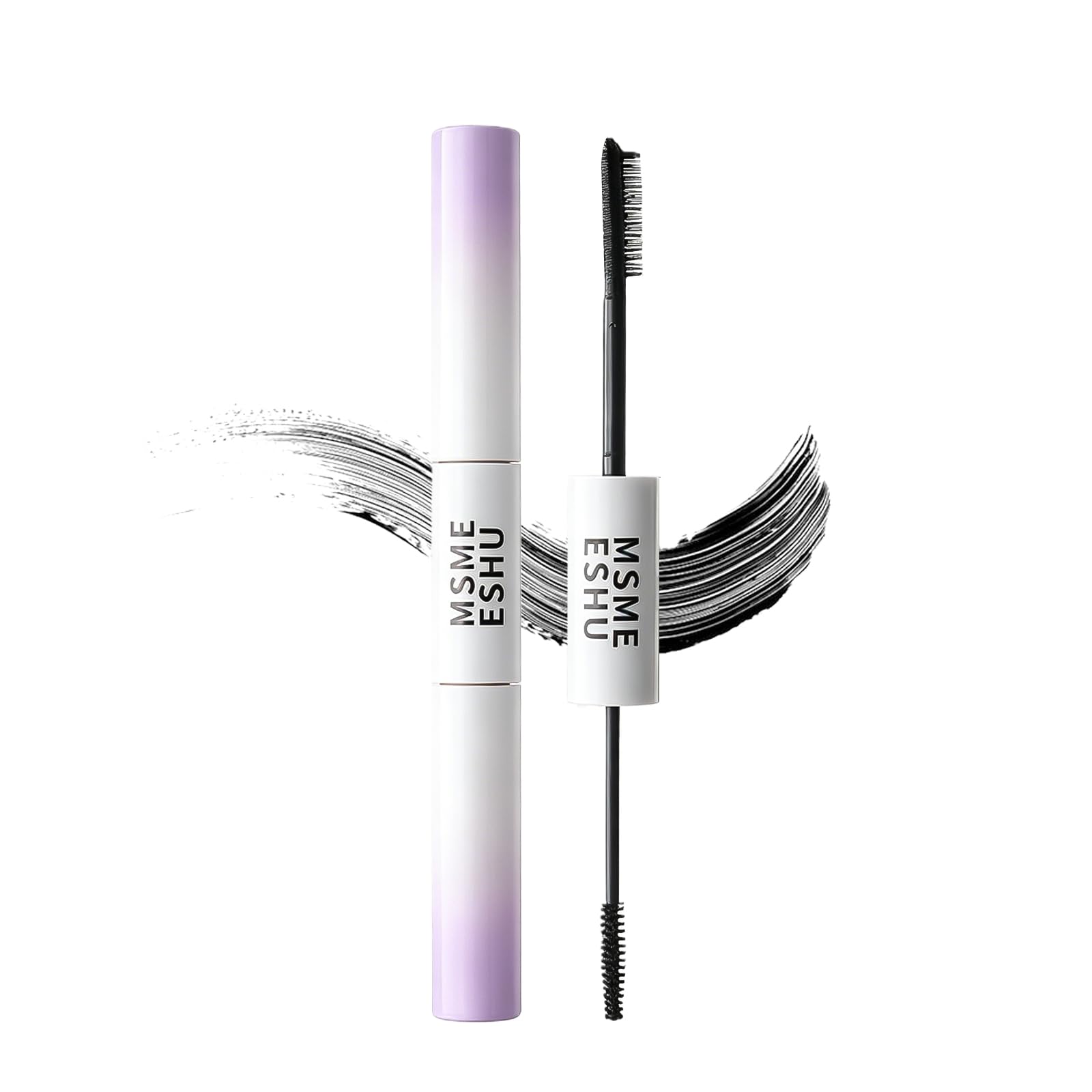 Lynlyulinger 2-in-1 Mascara: Curling Mascara, Waterproof, Clump-Free, Separating, Washable with Warm Water, Long-Lasting, Volume-Boosting,